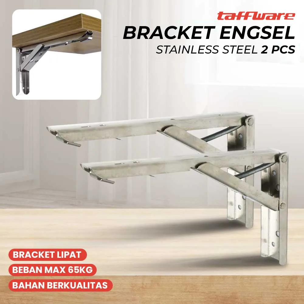 Taffware XIDA Bracket Engsel Stainless Steel 65kg 10 Inch 2 PCS - XIDA-JM005