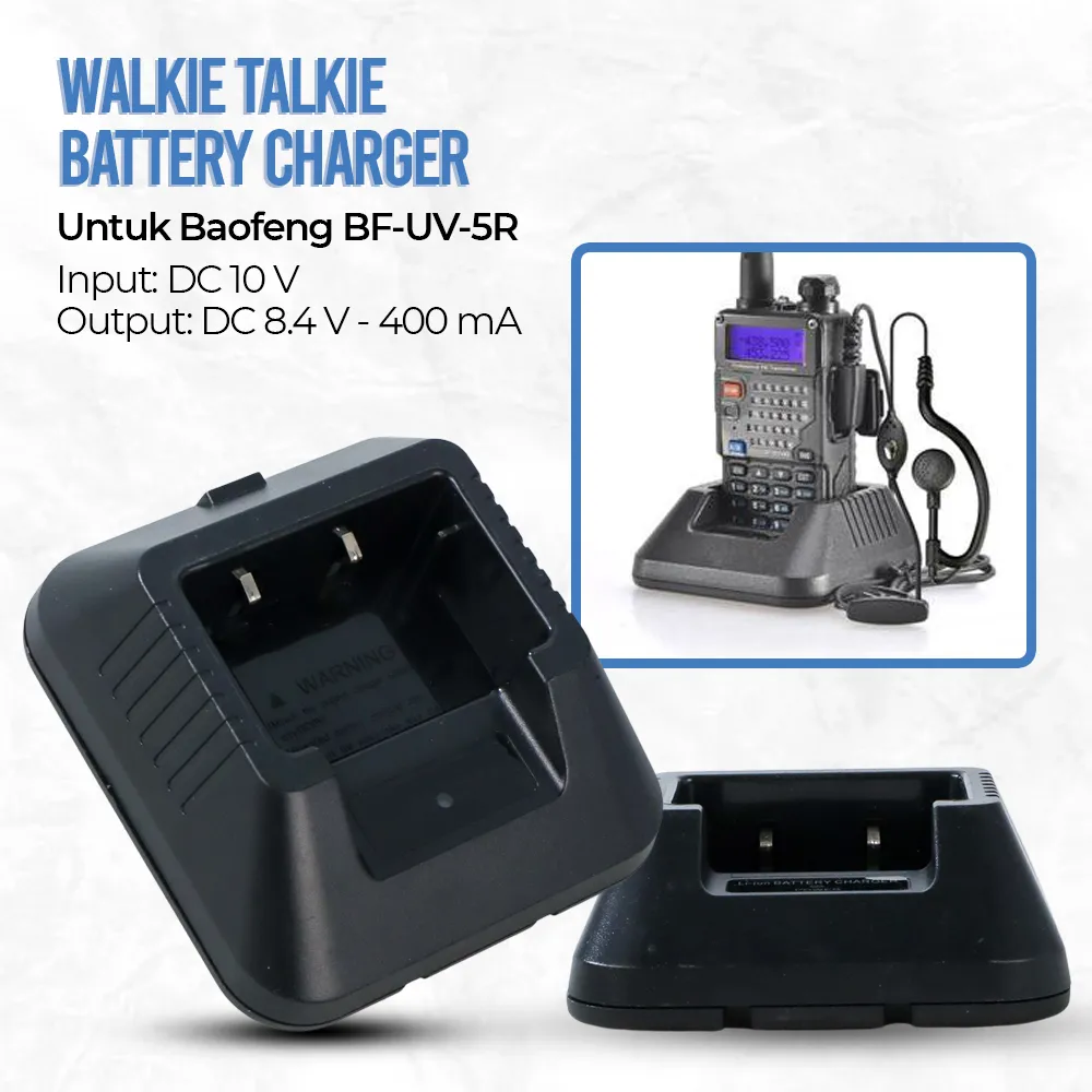 Taffware Walkie Talkie Battery Charger for BAOFENG BF-UV-5R - CH-5R