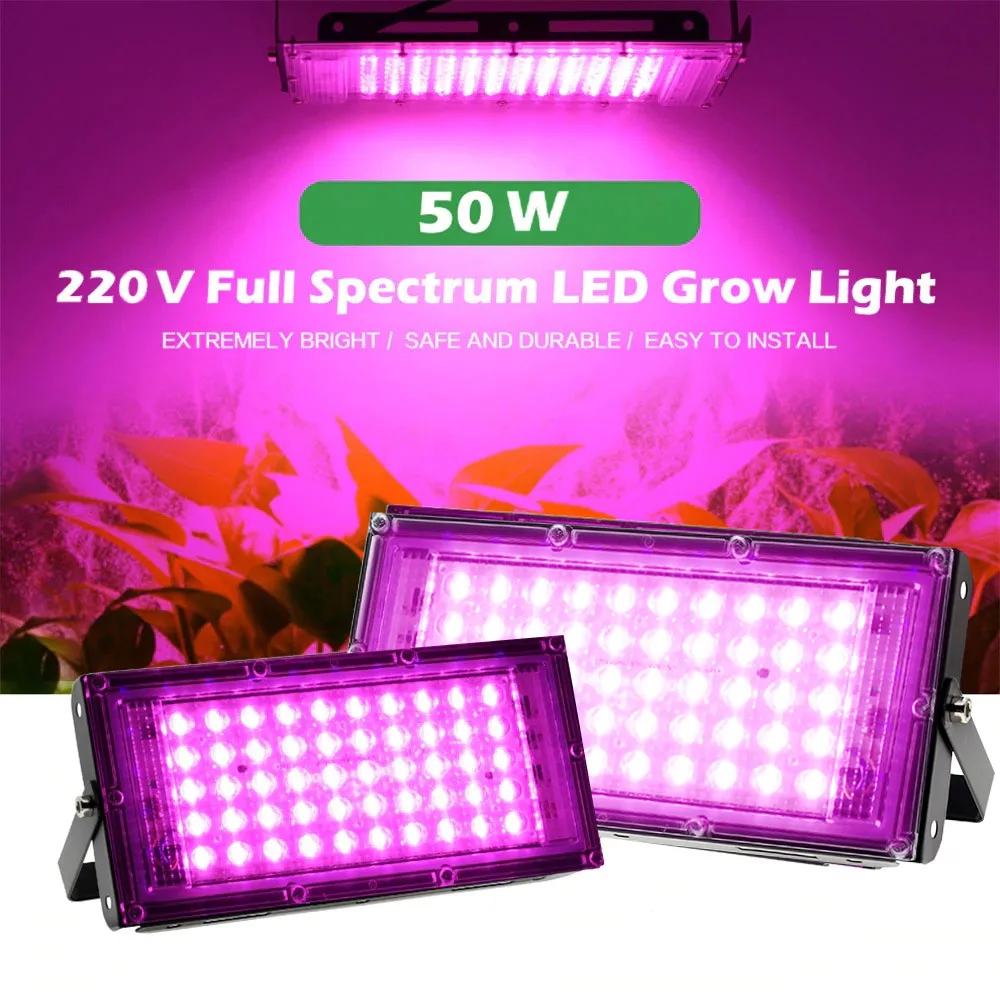 TaffLED Grow Light LED Lampu Tanaman Hidroponik Full Spectrum 50W - RO22