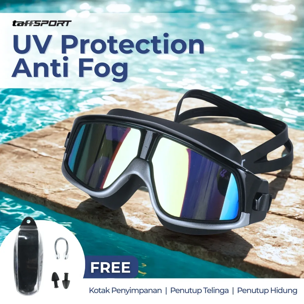 TaffSPORT Kacamata Renang Dewasa Anti Fog UV Protection - GOG-3610