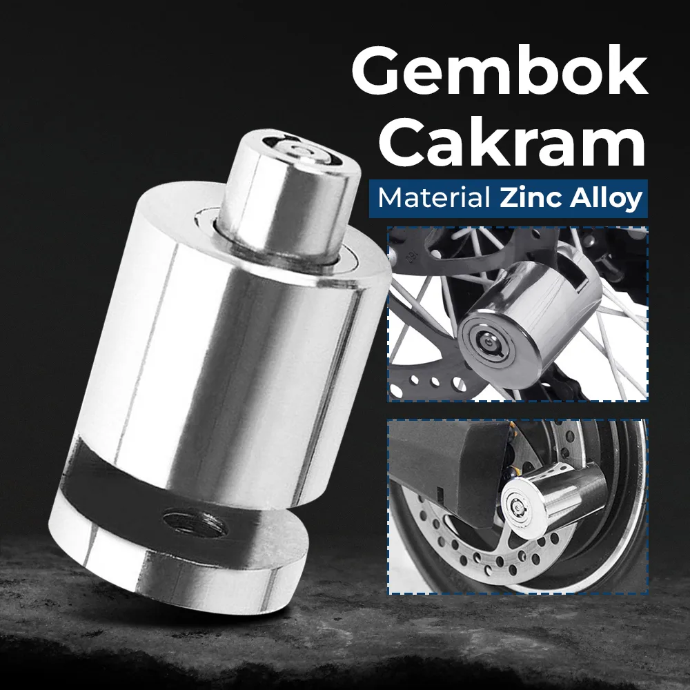 TaffGUARD Kunci Gembok Sepeda Disc Lock Sepeda Motor Zinc Alloy - GC18