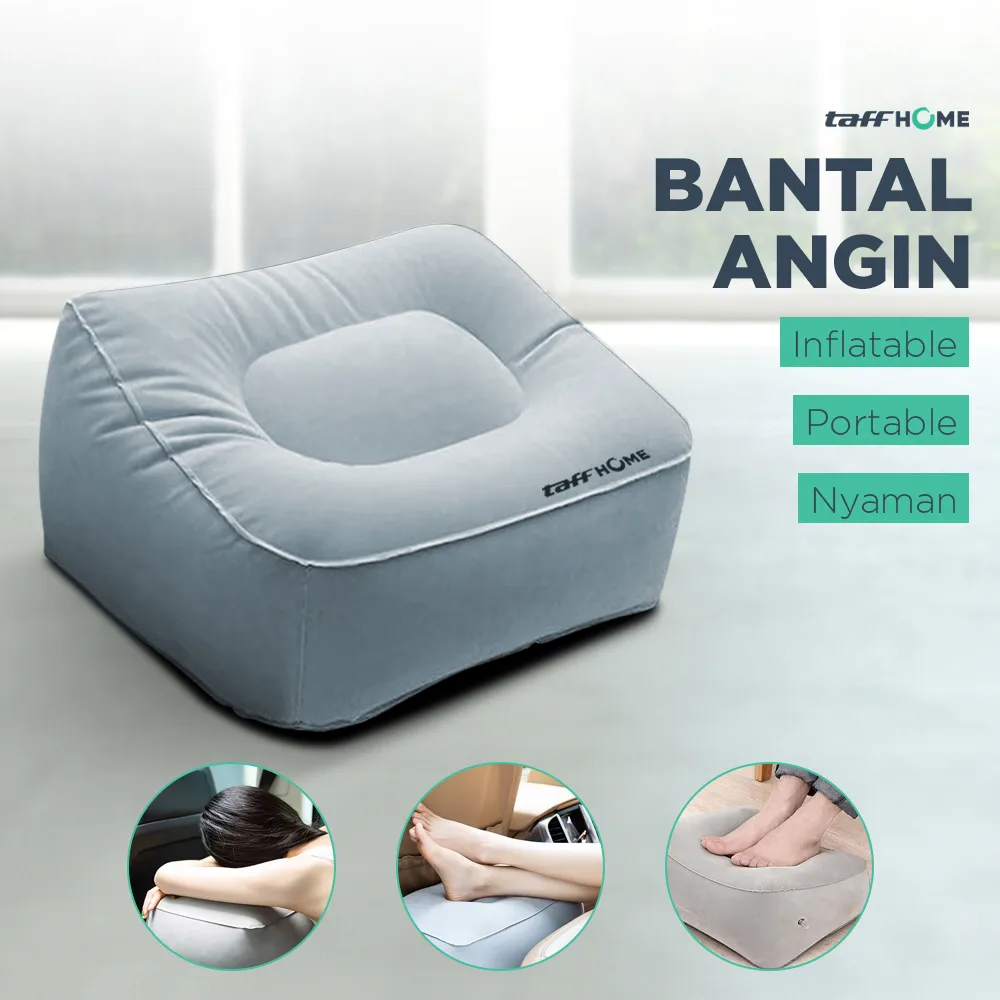 TaffHOME Bantal Angin Kaki PVC Inflatable Relaxing Pillow - JJ06114