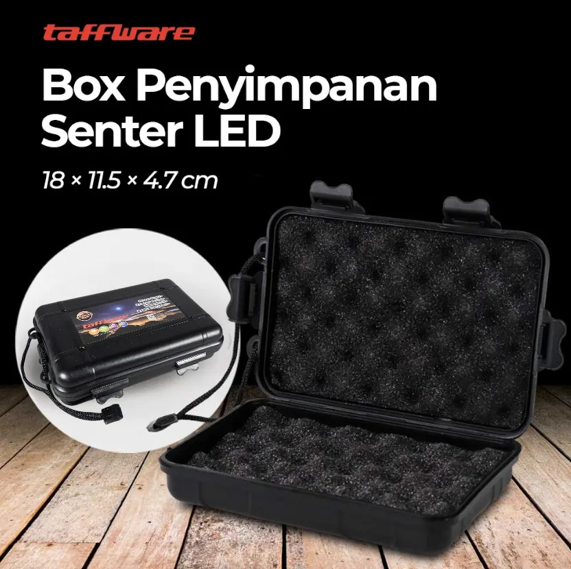 Taffware Kotak Penyimpanan Plastik Senter LED Box 18x11.5x4.7cm - FN10